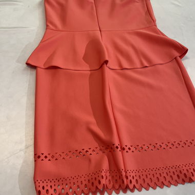 Korallenrote ärmellose Robe