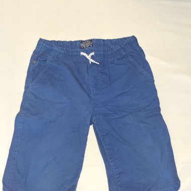 Short bleu en coton