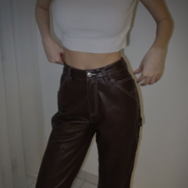 Cargo leather Pants