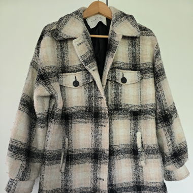 Oversized Checked Shacket – Loavies