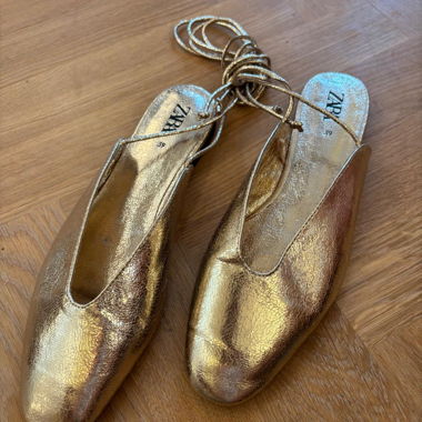 Ballerine dorate Zara tg. 39