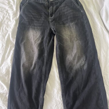 faded baggy jeans