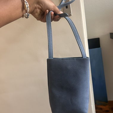 Blue phone pouch