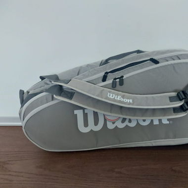 Wilson Tennistasche Hellgrau
