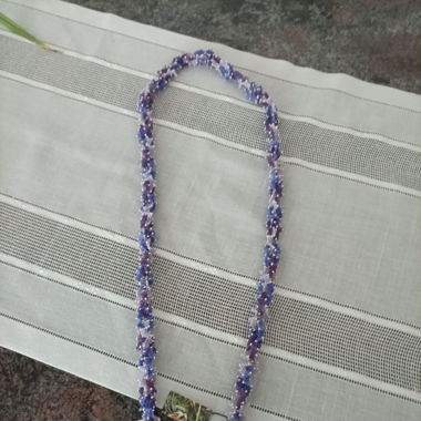 Halskette blau/silber 