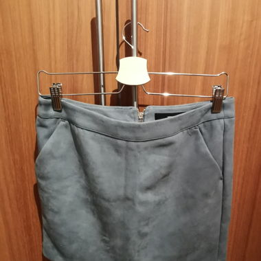 Jupe in Wildlederoptik