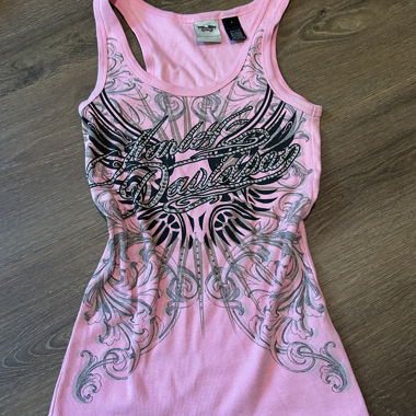 Top Tank Harley-Davidson rosa vintage