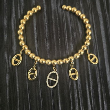 Bracciale Rigido In Acciaio Inossidabile Dorato – Nuovo Stile Trendy