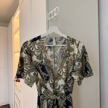 Mango Paisley Print Wrap Dress