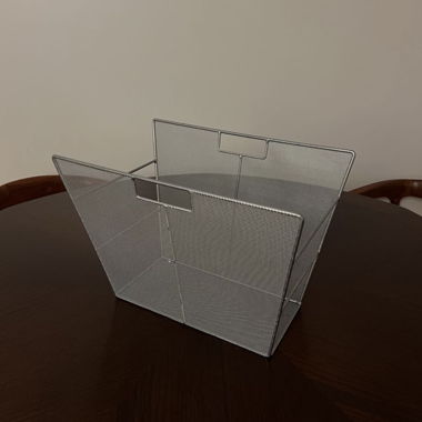 Silver metal magazine holder