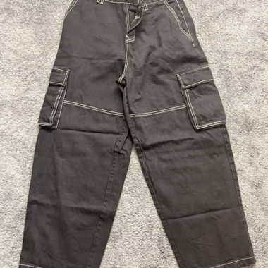 Black Baggy Cargo Pants