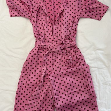Pink MNG Polka-Dot Jumpsuit