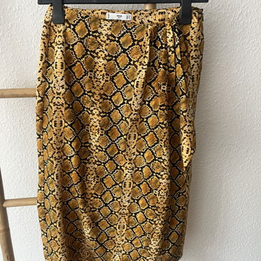 Mango snake print skirt