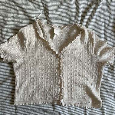 Gilet en maille beige