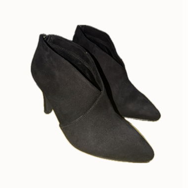 Suede ankle booties 