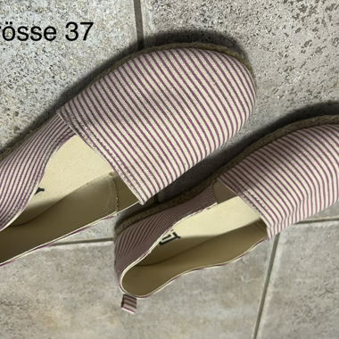Gestreifte Espadrilles Gr. 37