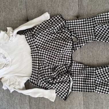 Completo bimbo pied-de-poule