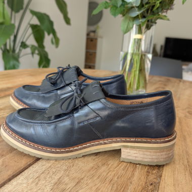Derby in pelle Cyrillus blu navy