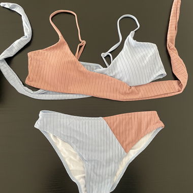Set bikini Shein design avvolgente nuovo taglia M
