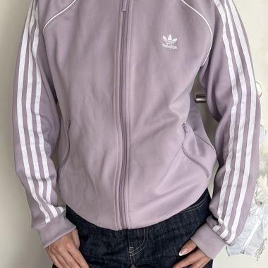 vintage purple adidas jacket