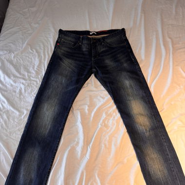 Blaue Denim Jeans