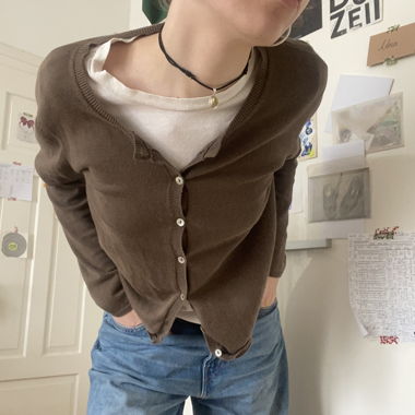 khaki green cardigan