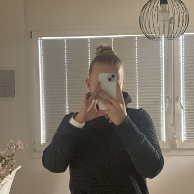 Black Hoodie with Dots