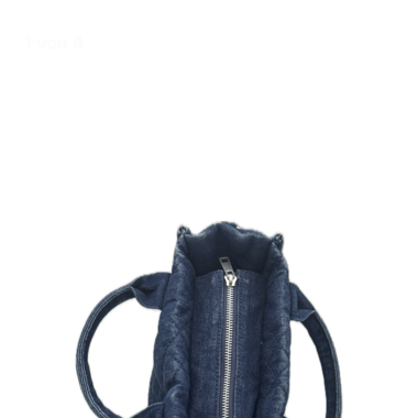 Bright blue jeans bag 