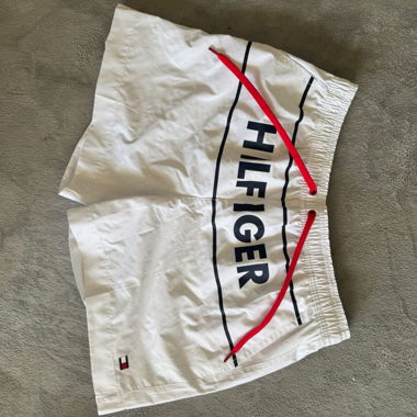 Short de bain Tommy Hilfiger blanc