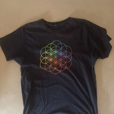 Coldplay Tour Black Grafik-T-Shirt