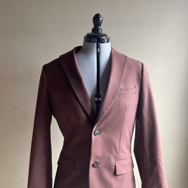 Blazer marrone a due bottoni
