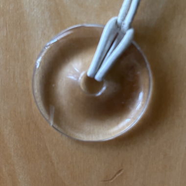 Collana con dischi trasparenti