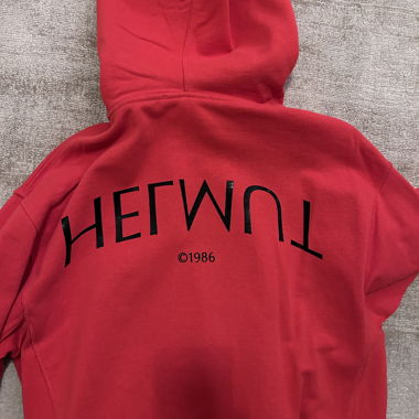 Hoodie rouge Helmut Lang