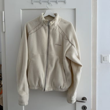 OLAKALA Fleece Jacket S – Cream White / Streetwear