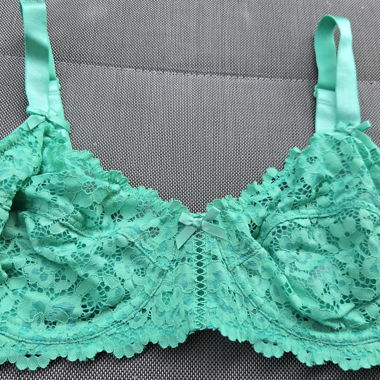 Soutien-gorge en dentelle vert