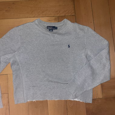 Polo Ralph Lauren Cropped Sweatshirt Grau S