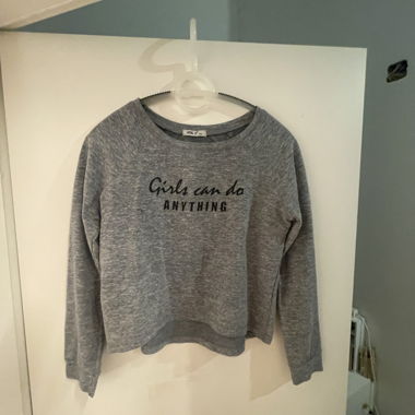 Printed Grey Sweater