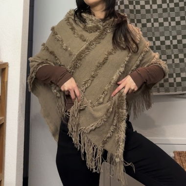 COZY HOODED PONCHO