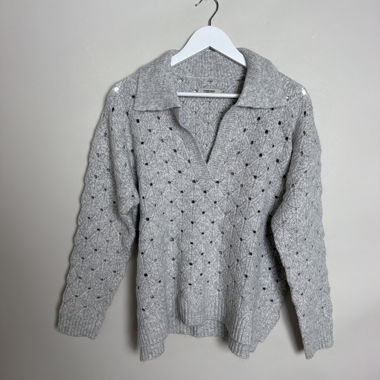 Pull polo en maille Quebramar