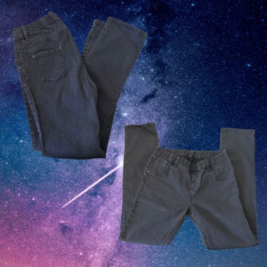 Schwarze Jeans aus Denim