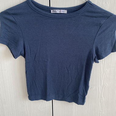 Zara Blue Crop Top
