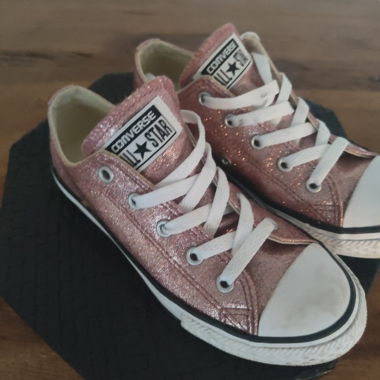 Converse All Star Ox Schuhe Gold Rosa/Weiss Junior