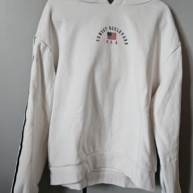 Sweat à capuche avec grand imprimé dans le dos