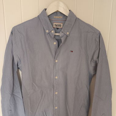 TH T-shirt slim azzurro chiaro