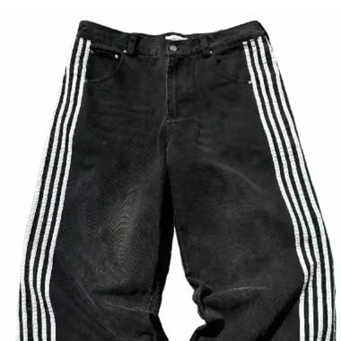 Y2K schwarze Baggy Jeans