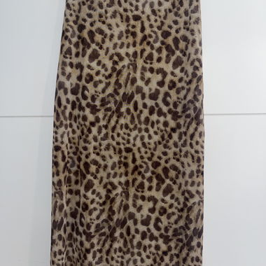 Gonna con stampa leopardata