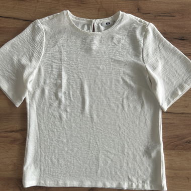 Top blusa bianco a maniche corte di WE