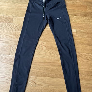 NIKE Dri-FIT Laufleggings Schwarz - Grösse S