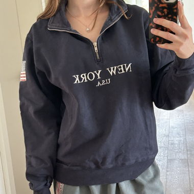 Brandy Melville Half-Zip Sweatshirt