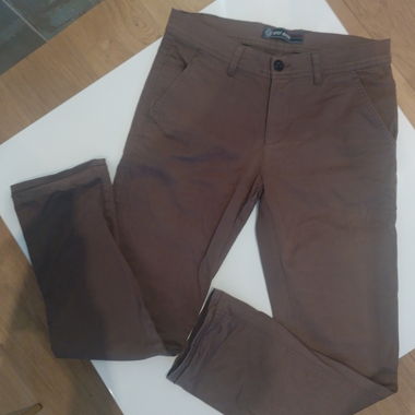 G707 braune Chinohose